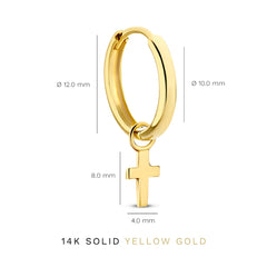 Isabel Bernard Monceau Solange 14 Carat Golden Hoop Earrings IB360154