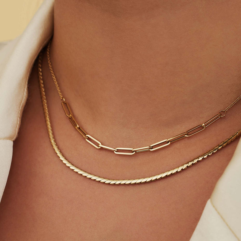 Isabel Bernard Aidee damen Kette 585 Gold IB340081-zoom-
