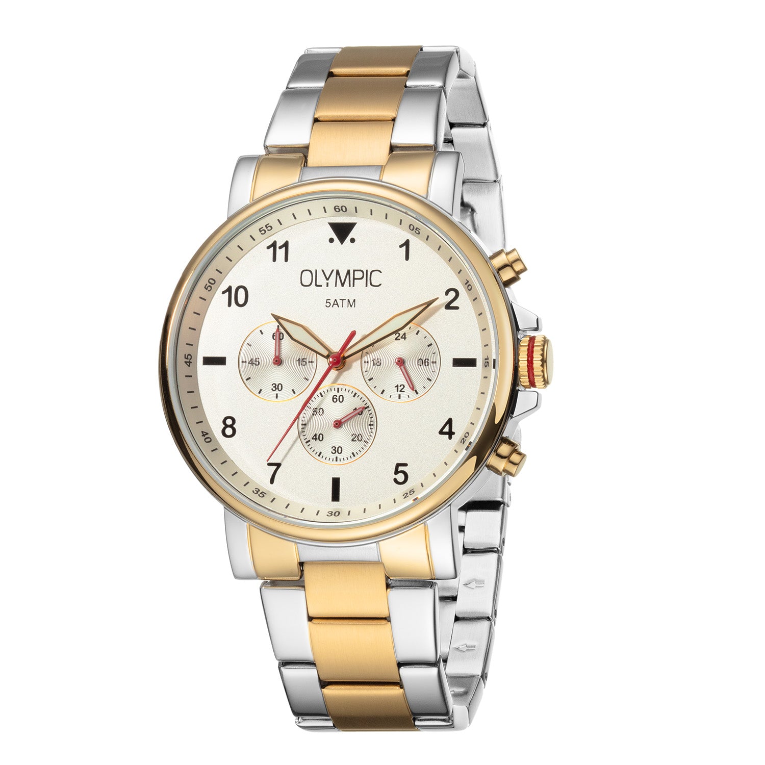 Olympic Jack Zilverkleurig Heren Horloge 2002-OL89HSS057B