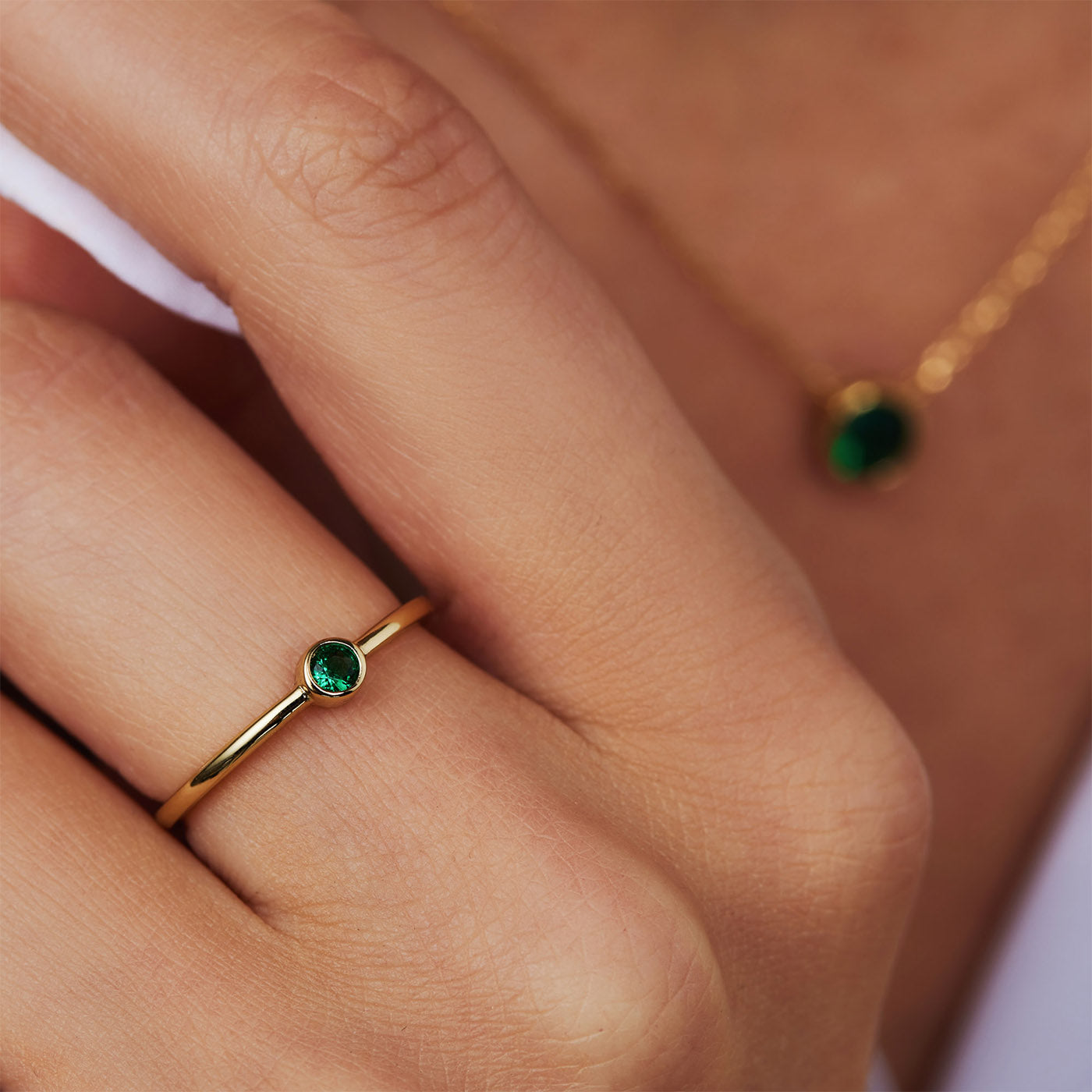 Violet Hamden Venus Goudkleurige Ring Met Geboortesteen VH330008MAY-58