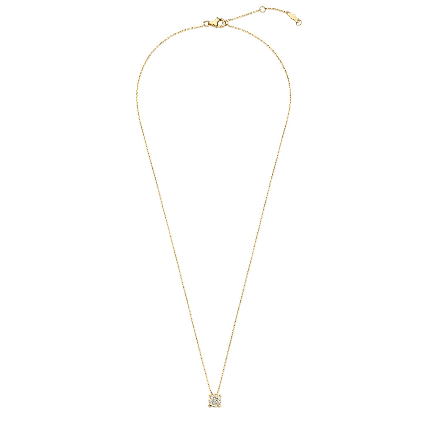 Isabel Bernard De la Paix Hanaé 14 Carat Golden Necklace | diamond 0.14 ct | IBD350008
