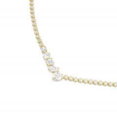 Swarovski Mesmera Attract Gold-Tone V-Shaped Necklace 5747931