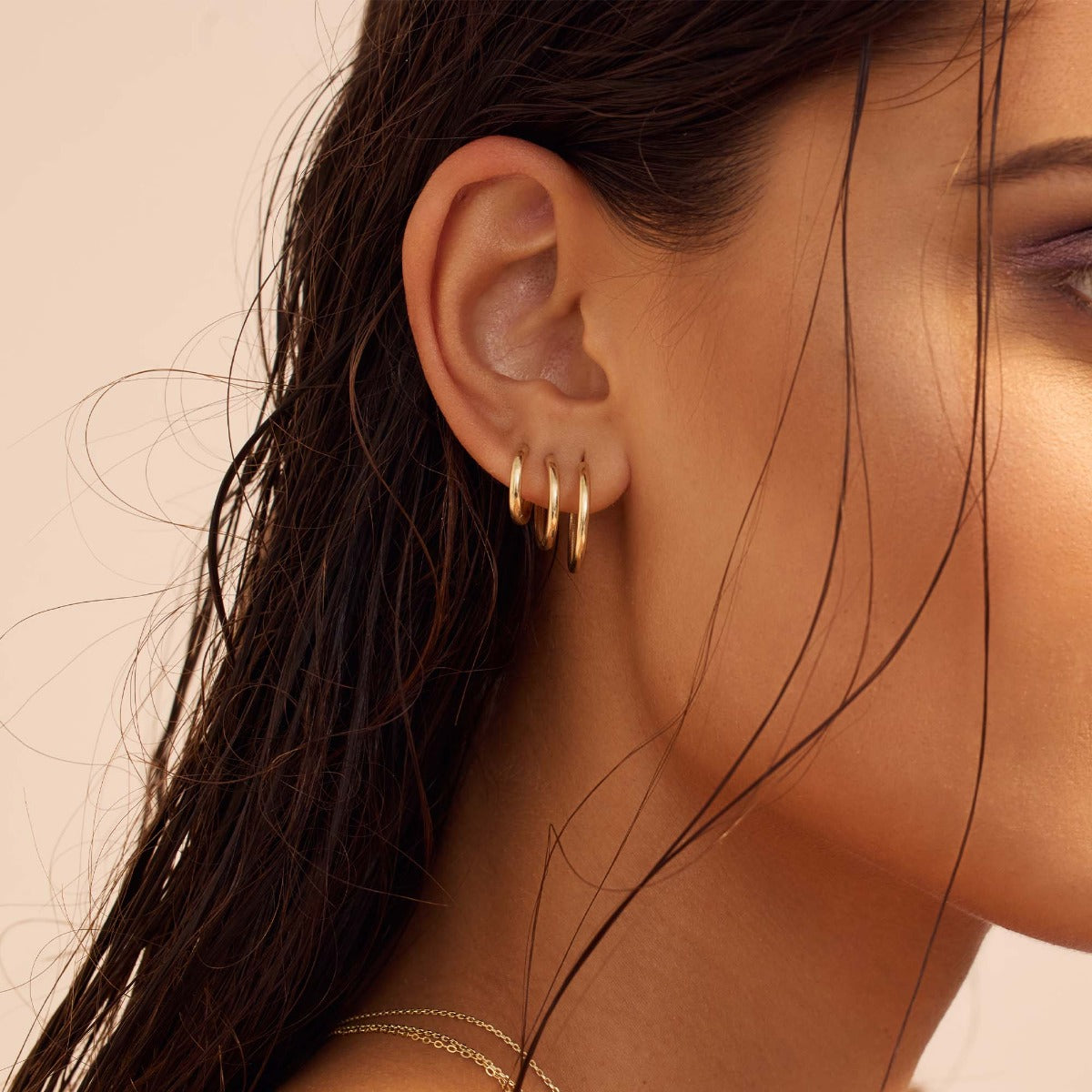 Beloro Jewels La Rinascente Camilla 9 carat gold Hoop Earrings BO360064