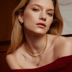 Ania Haie Melodic Poet Gold Asym. Beaded Circle Necklace S AH-N066-03G