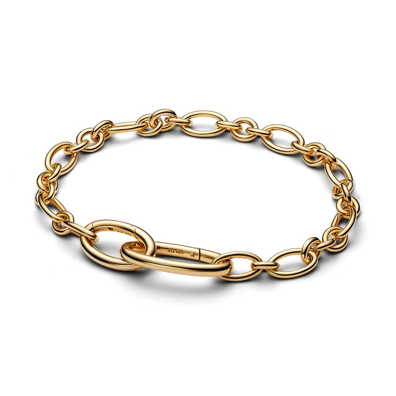 Pandora ME Vergoldetes Openable Oval Gliederarmband 564678C00-zoom-