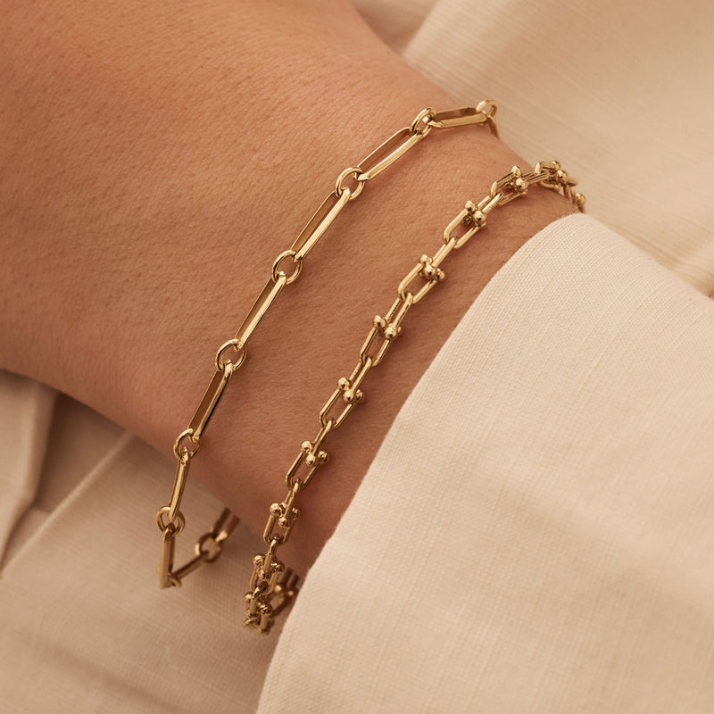 Isabel Bernard Aidee Royale 14 Karat Gold Link Halskette IB320140-zoom-