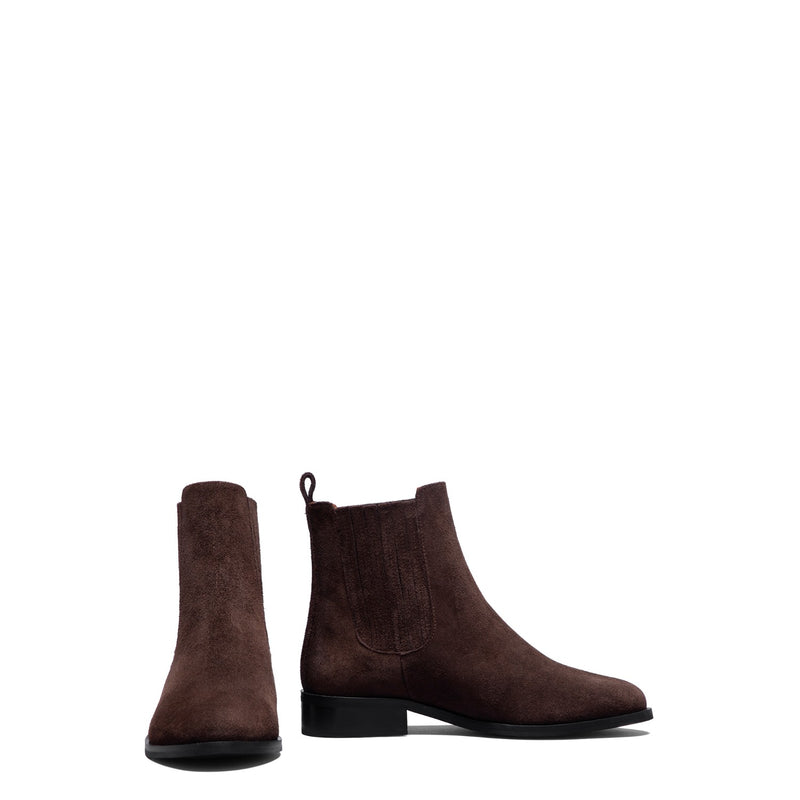 Isabel Bernard Vendôme Chey Braune Chelsea Boots aus Veloursleder IB53012-130-38-zoom-