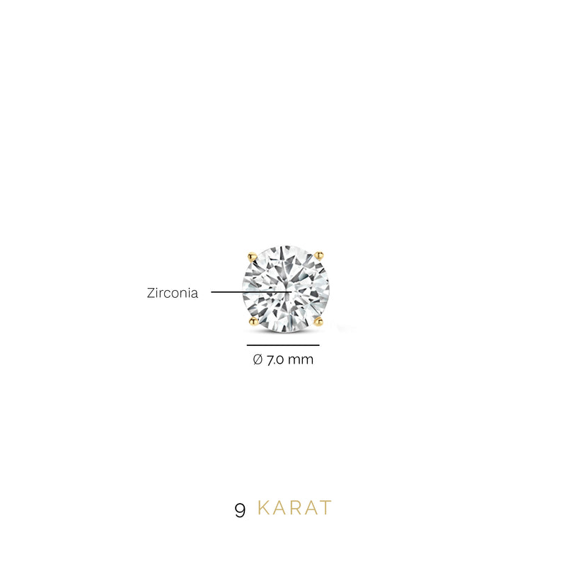 Beloro Jewels Monte Napoleone damen OhrknÃ¶pfe Gold BO360013-zoom-