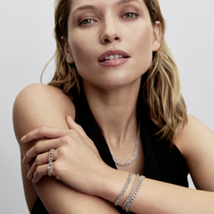 Pandora Timeless 925 Sterling Silver Cuban Switch Ring 194386C01-52