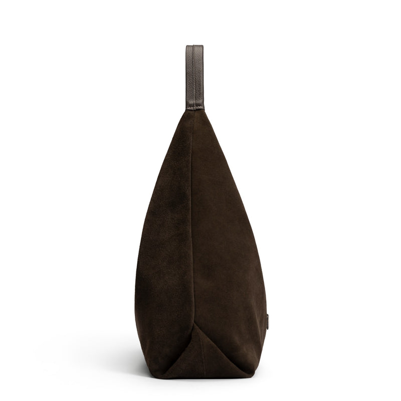 Isabel Bernard Honoré Grace dunkelbraune Wildleder-Schultertasche IB25093-131-zoom-