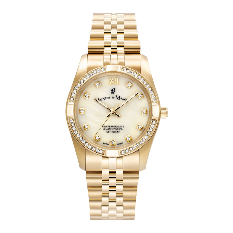 Jacques du Manoir Inspiration Prestige damen Uhr Gold JWL02003-zoom-