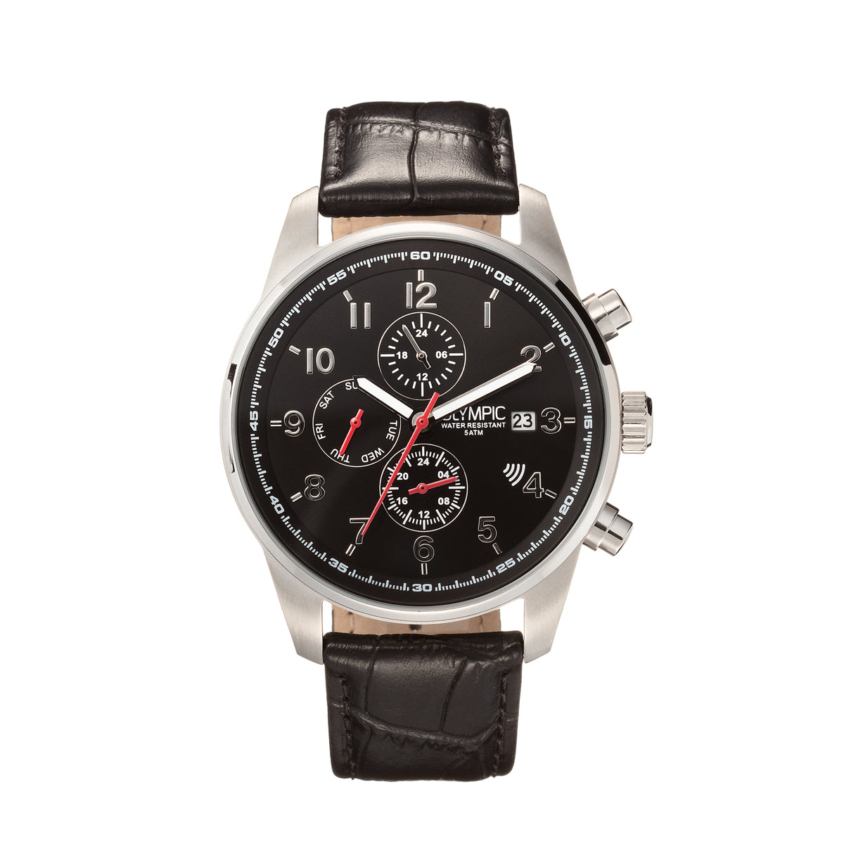 Olympic Black Men's Watch 2002-OL89HSL046