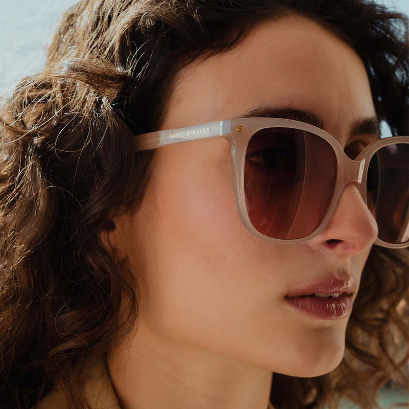 Isabel Bernard La Villette Raison Rosa Quadratisch Sonnenbrille IB400007-20-20-zoom-
