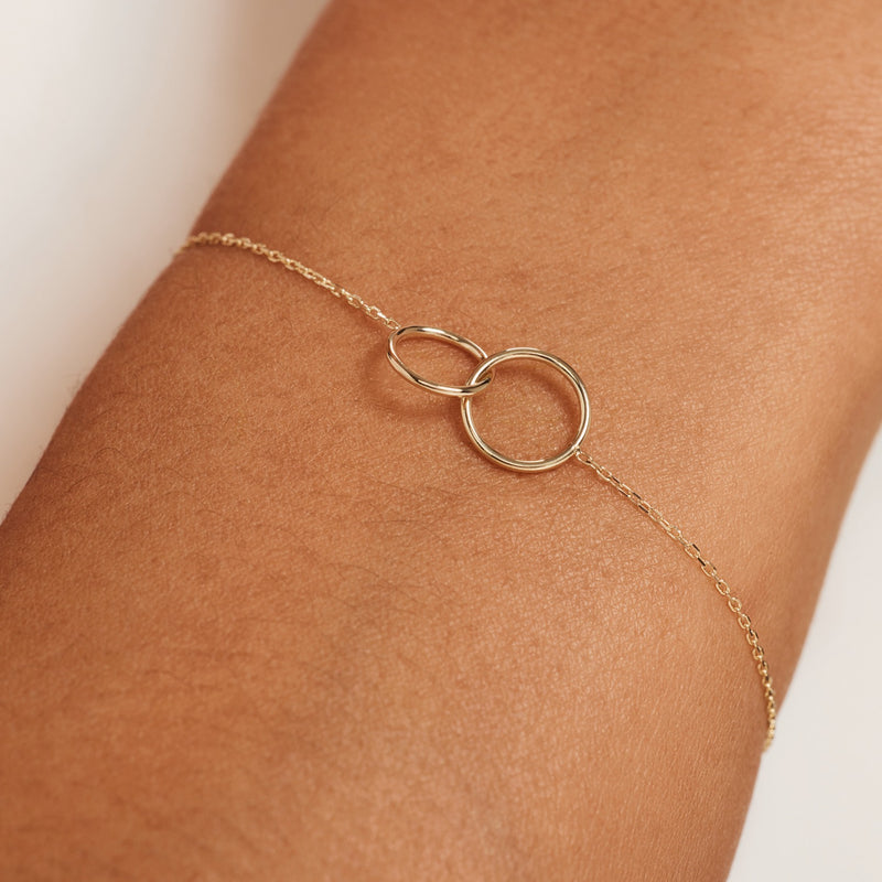 Isabel Bernard Cadeau d'Isabel 14 Karat | Gold Halskette und Armband Geschenksets IB90130-zoom-