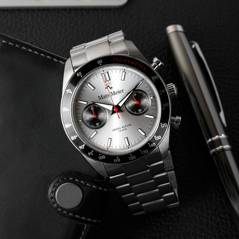 Mats Meier Arosa Racing herren Uhr Silber MM50011-zoom-