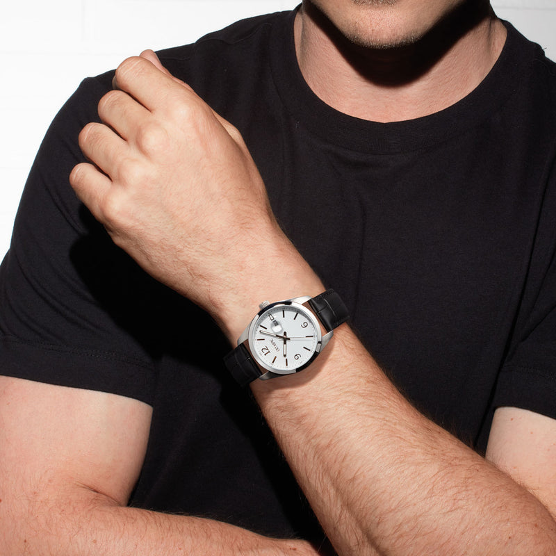 Olympic Louis Silver Men's Watch OL75HSL001-zoom-