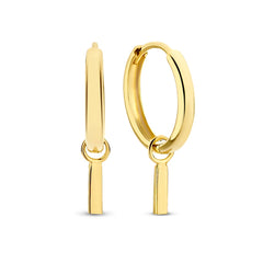 Isabel Bernard Monceau Josephine 14 Carat Golden Hoop Earrings IB360152