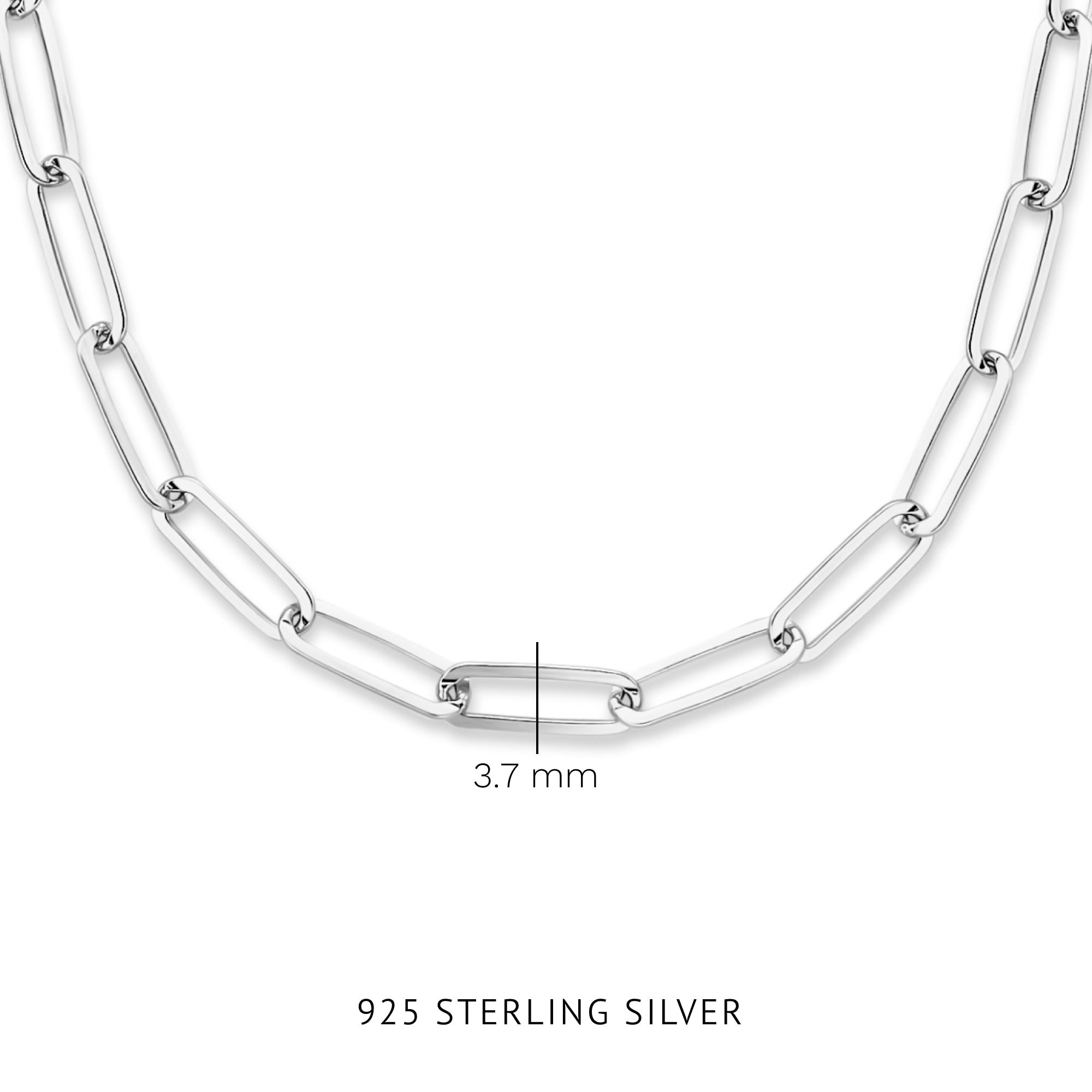 Parte Di Me Bibbiena Poppi Felice 925 Sterling Silver Schakel Necklace PDM34091