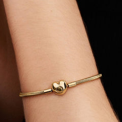Pandora Moments Gold Plated Bracelet 563050C00-17