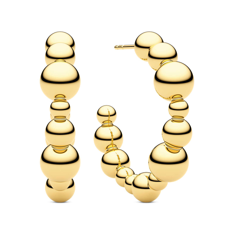 Sif Jakobs Gold Plated Bormio Circolo Earrings SJ-E2598-YG-zoom-
