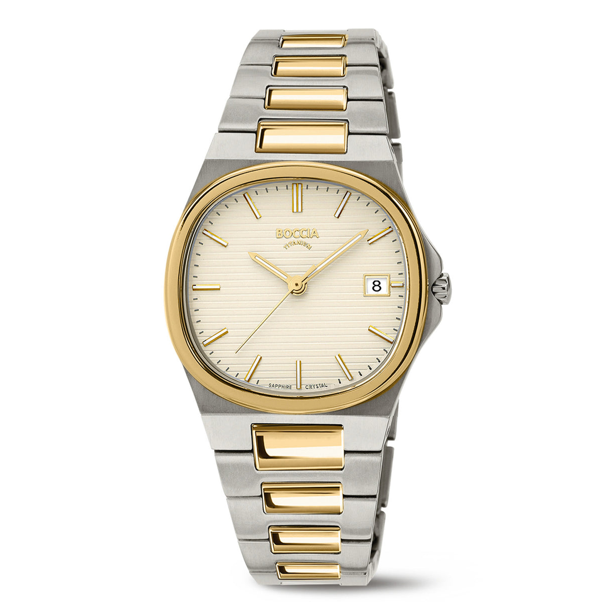 Boccia Titanium CrÃ¨me Dames Horloge 2002-3348-05