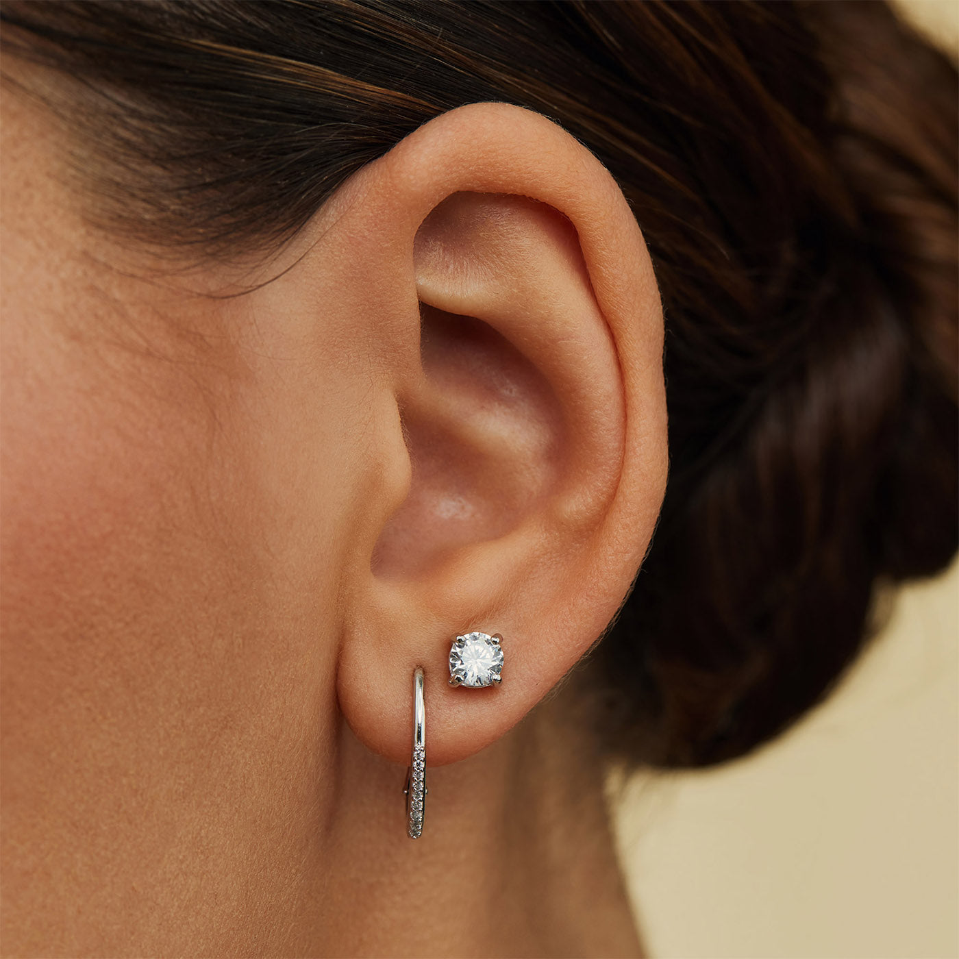 Parte Di Me Ponte Vecchio Pitti 925 Sterling Silver Hoop Earrings PDM36012