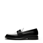 Vendôme Blandine Schwarz und Weiß Kalbsleder Loafers IB51015-10176-37