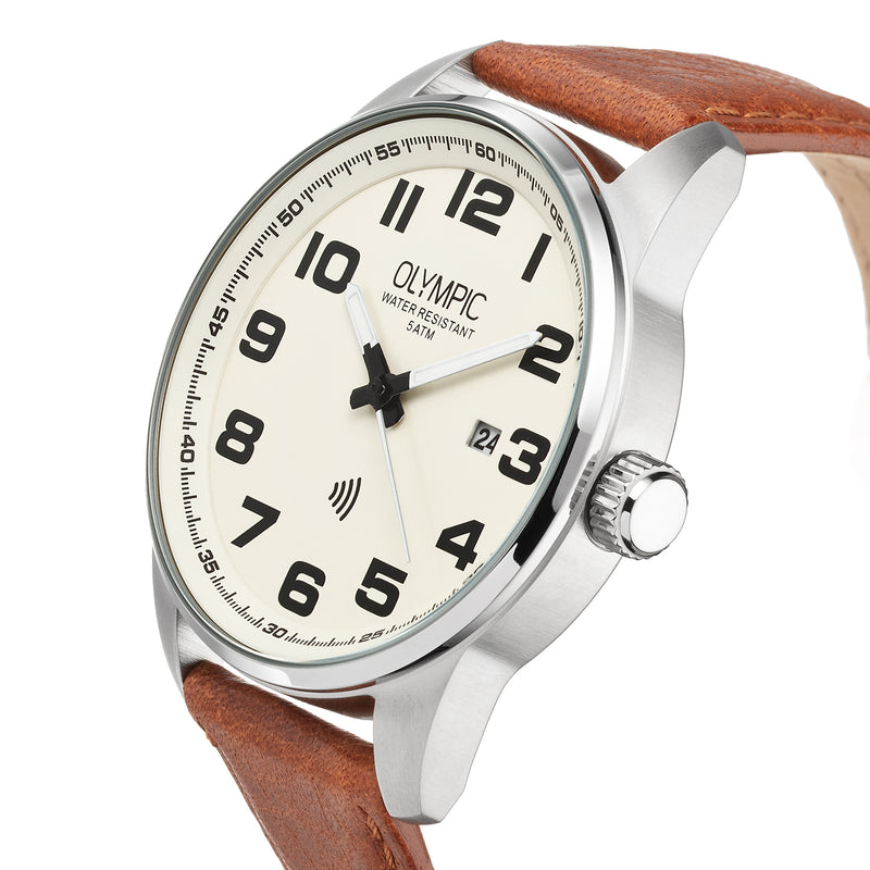 Olympic David Cream Men's Watch 2002-OL89HSL049-zoom-