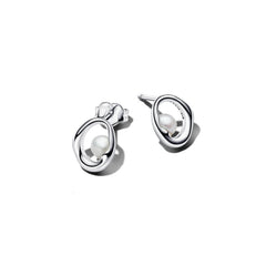 Pandora Essence Organically Shaped Oval & Treated Freshwater Cultured Pearl Stud Earrings 293295C01