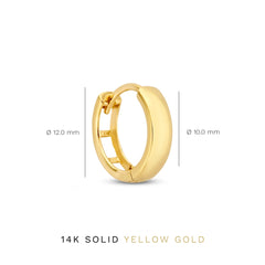 Isabel Bernard Rivoli Morgane 14 Carat Golden Hoop Earrings IB360141