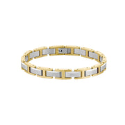 Hugo Boss Edelstahl Bicolor Herren Gliederarmband HBJ1580793