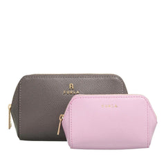 Furla Camelia Grey Leather Toiletry bag 2001-A0629282