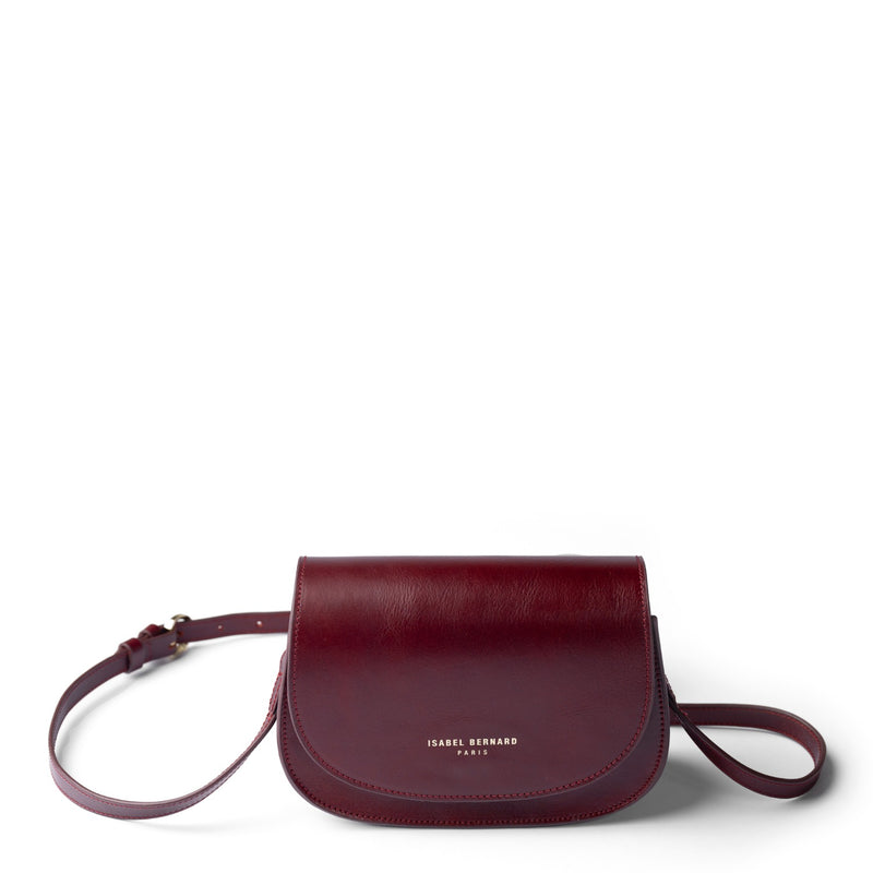 Isabel Bernard Montmartre Manon Bordeaux Rot Naturleder Crossbody Tasche IB21111-zoom-