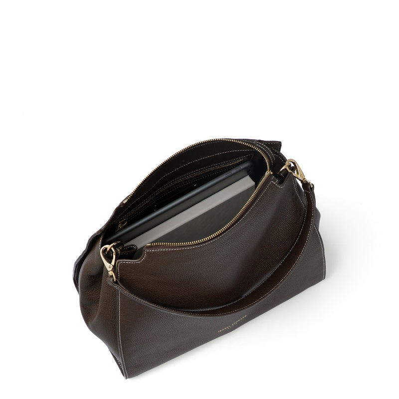 Isabel Bernard Honoré Emma Schultertasche Dunkelbraun IB21134-031-zoom-