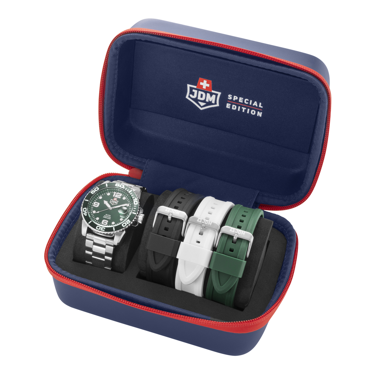 JDM Military Mike Plus Green Sunray Men's Watch JDM-WG029-01