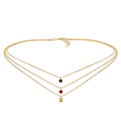 Elli 925 Sterling Silver Layered Choker 2004-BF-0007652-001