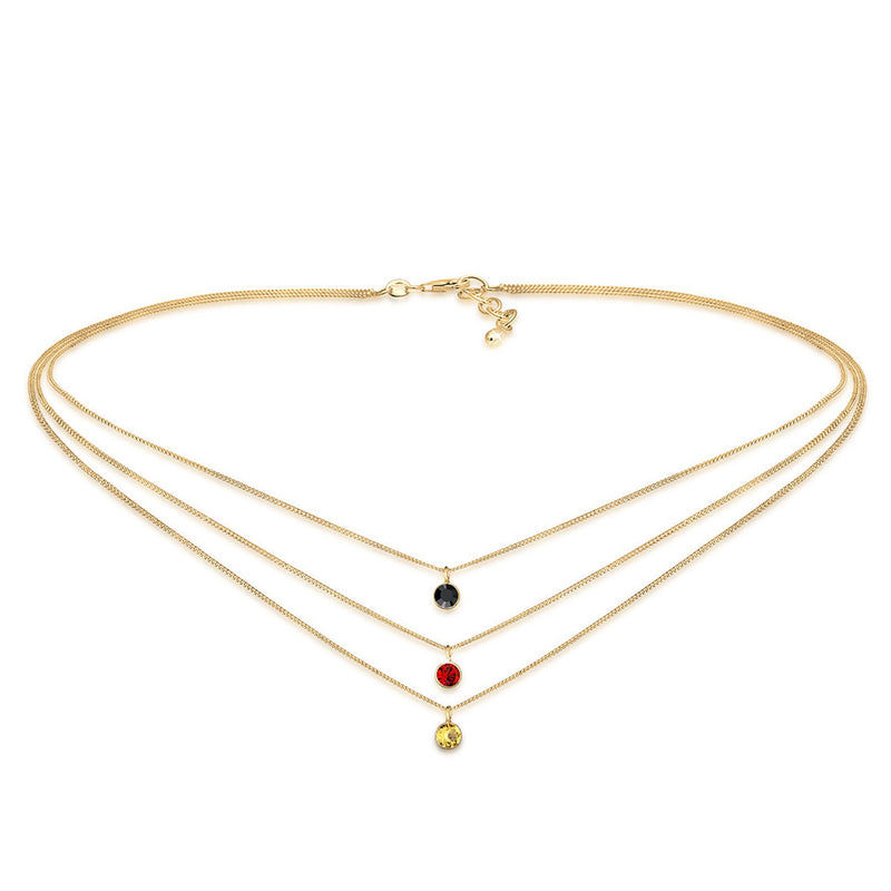 Elli 925 Sterling Silver Layered Choker 2004-BF-0007652-001-zoom-