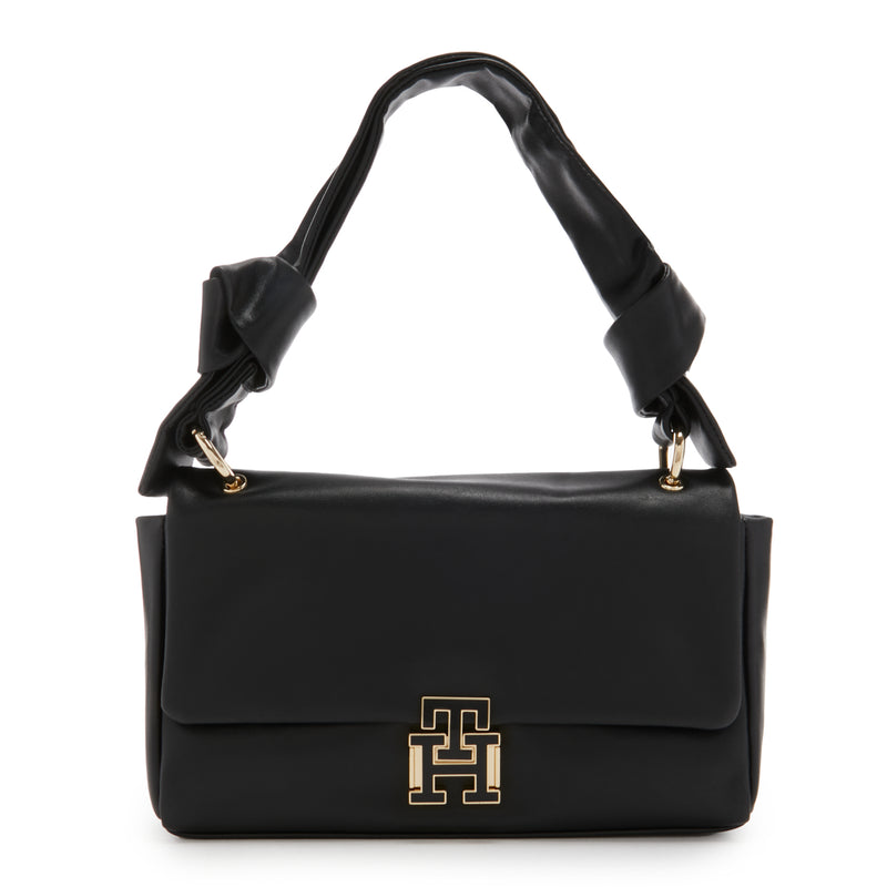 Tommy Hilfiger Pushlock damen Schultertasche Schwarz AW0AW15685BDS-zoom-