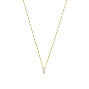 Isabel Bernard De la Paix Celesse 14 Karat | Gold Halskette | Diamant 0.07 Karat | IBD350002