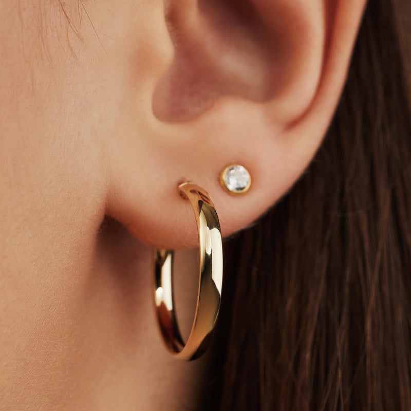 Isabel Bernard Rivoli Estrella 14 Karat | Gold Reif-Ohrringe IB360126-zoom-
