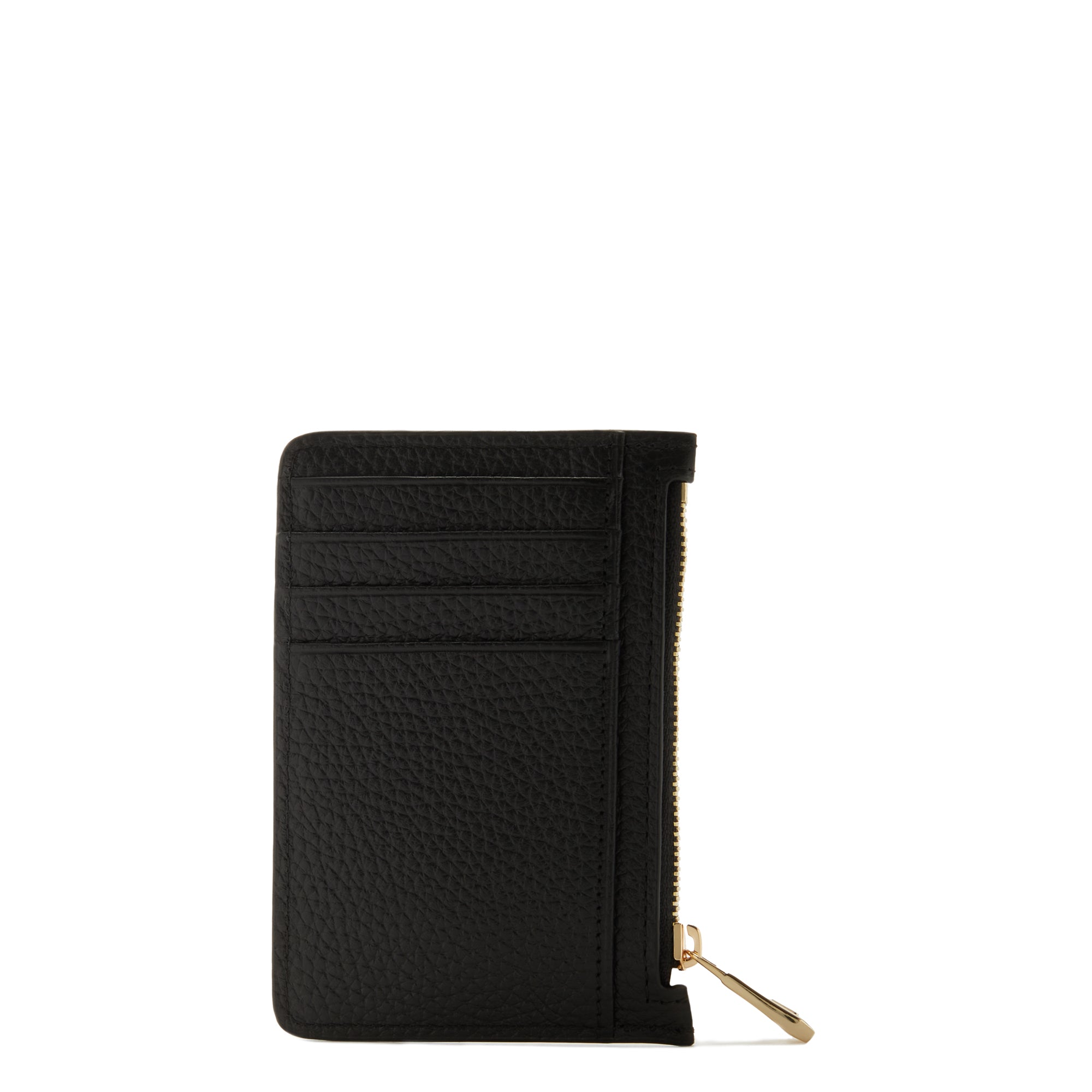 Isabel Bernard Honoré Aveline Black Leather Card Holder made of Calfskin IB27016