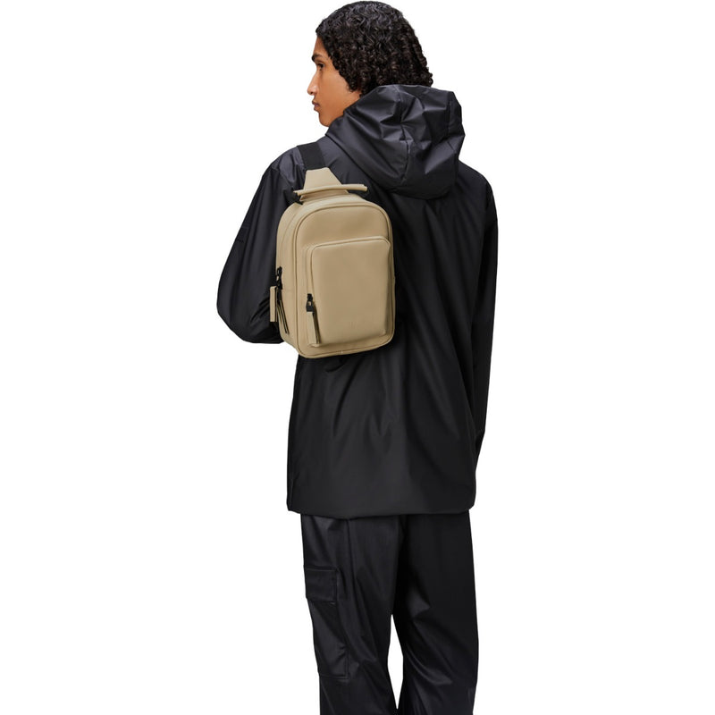 Rains Book Daypack Beige Backpack R13690-24-zoom-