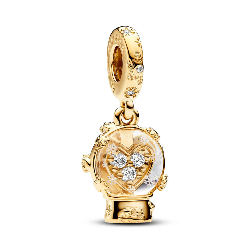 Pandora Moments Goldfarbene Charm 762825C01 mit 585er Golden Plattierung-zoom-