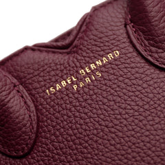 Isabel Bernard Honoré Cloe Mini Bordeaux Calfskin Leather Handbag IB21124-052