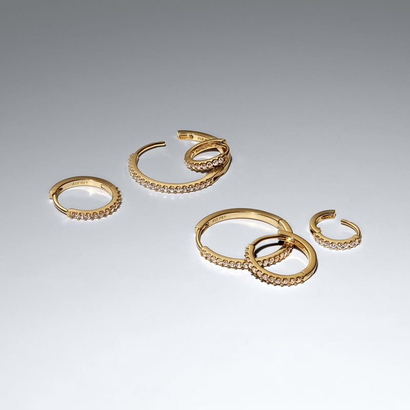 Pandora Timeless Vergoldete Funkelnde Hoop-Ohrringe 264652C01-zoom-