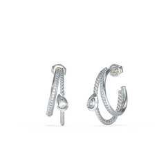 Guess 4G Light Silver Earrings JUBE05244JWRHT-U