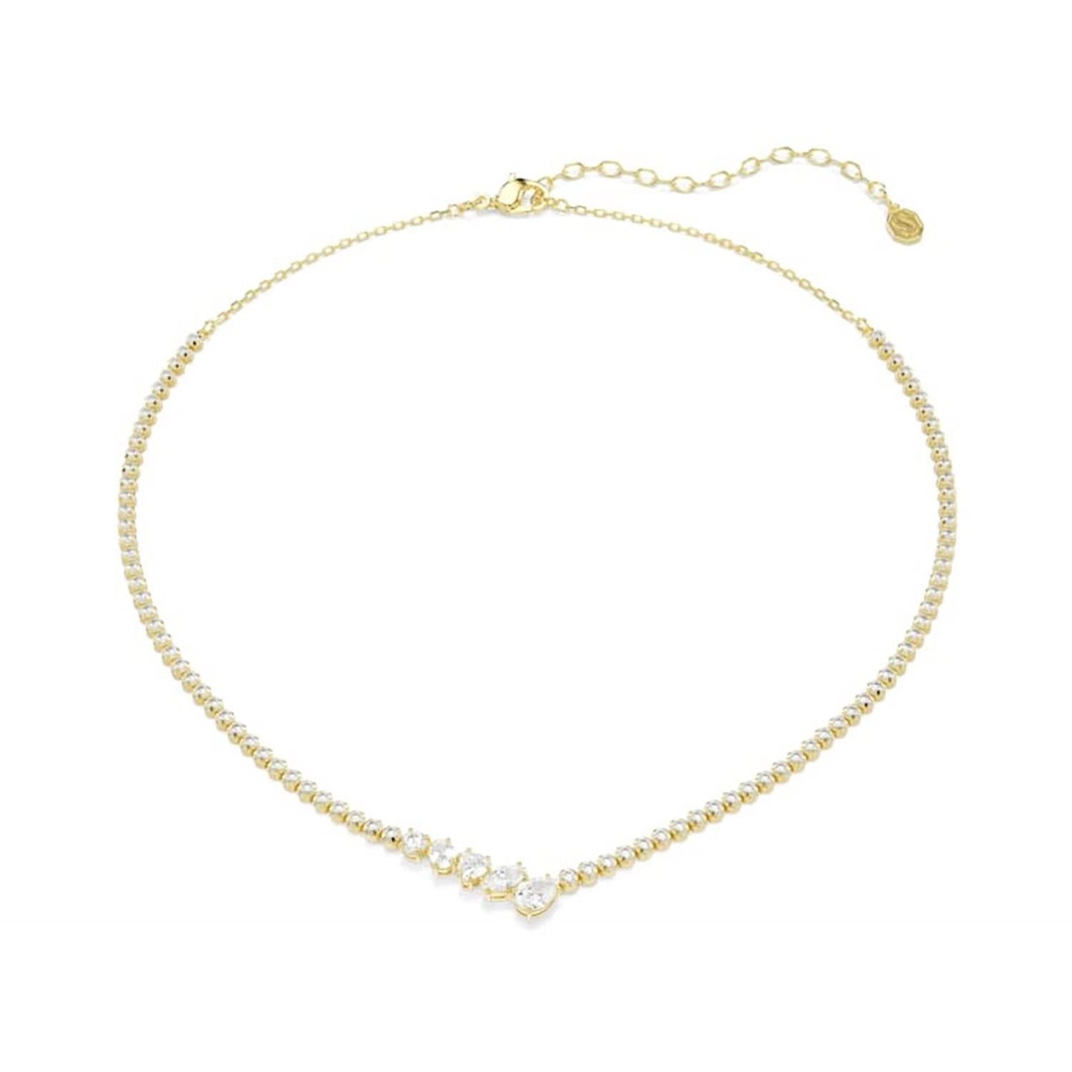 Swarovski Mesmera Attract Gold-Tone V-Shaped Necklace 5747931