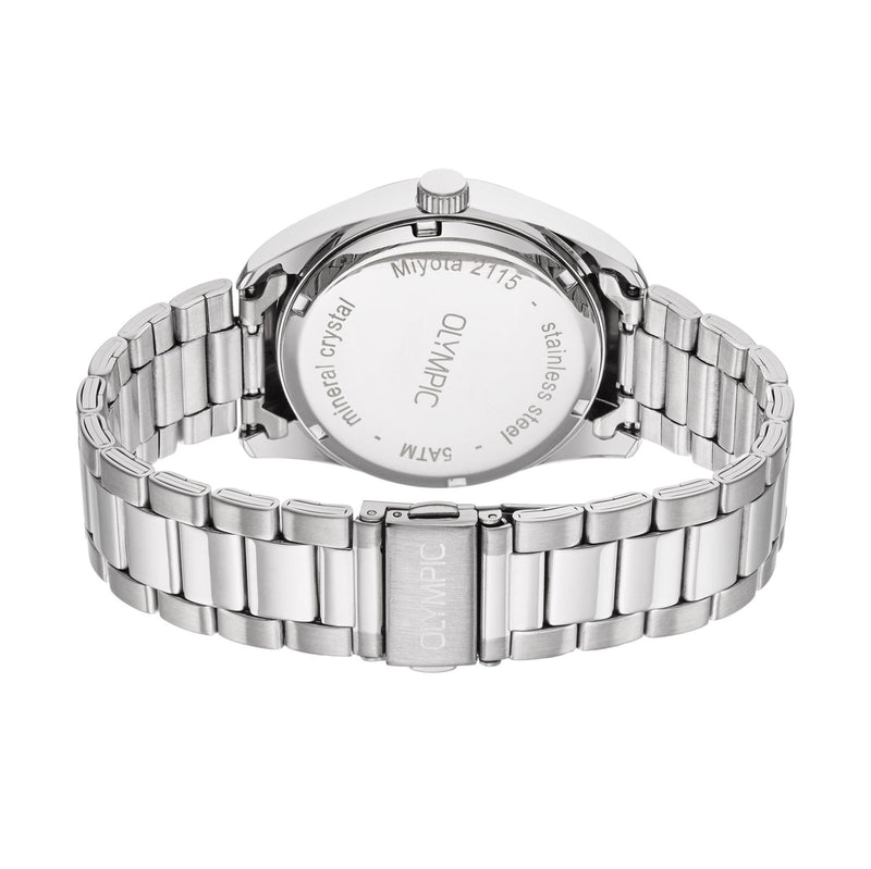 Olympic Louis Silberne Und Grüne Herrenuhr OL75HSS001-zoom-