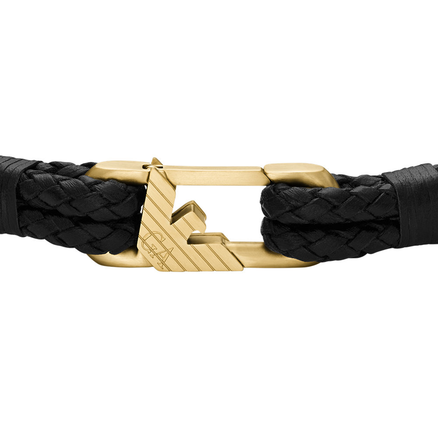 Emporio Armani Black Leather Bracelet EGS3245710