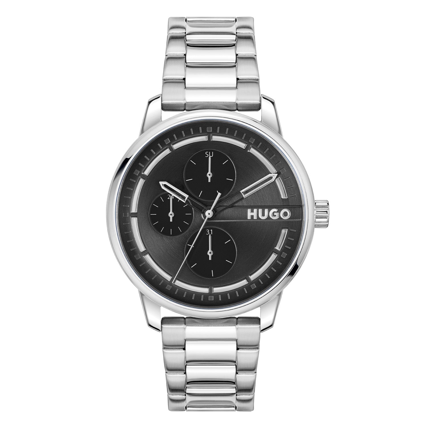 Hugo Boss HUGO #STAMP MULTI Zwart Heren Horloge 2002-HU1530368